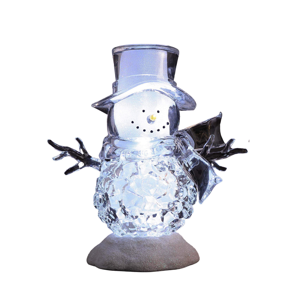 Icy Craft Sm. Ice Cube Snowman, Size: 12.5