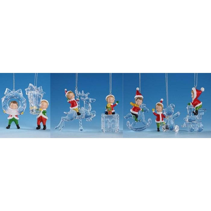 Christmas Elves Orn. - Icy Craft