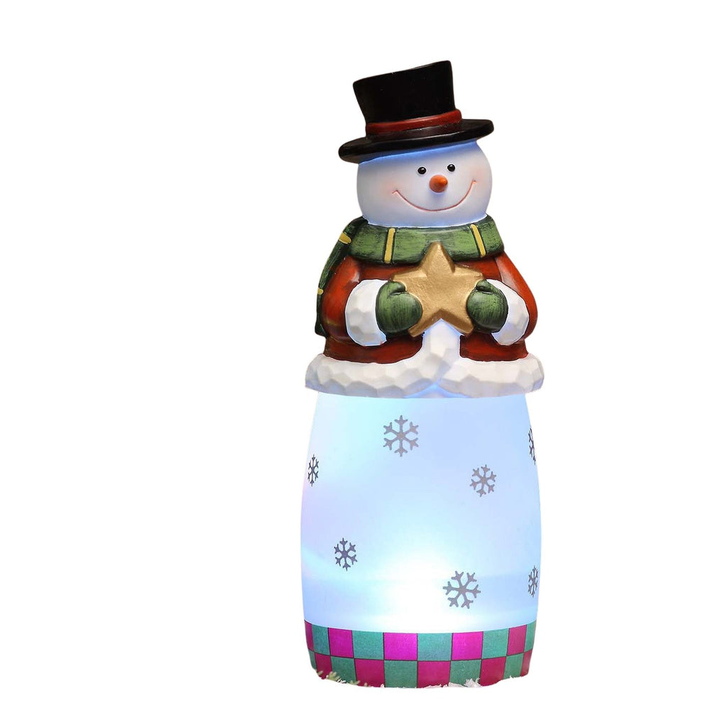 Frosty Whittled Snowman - Icy Craft