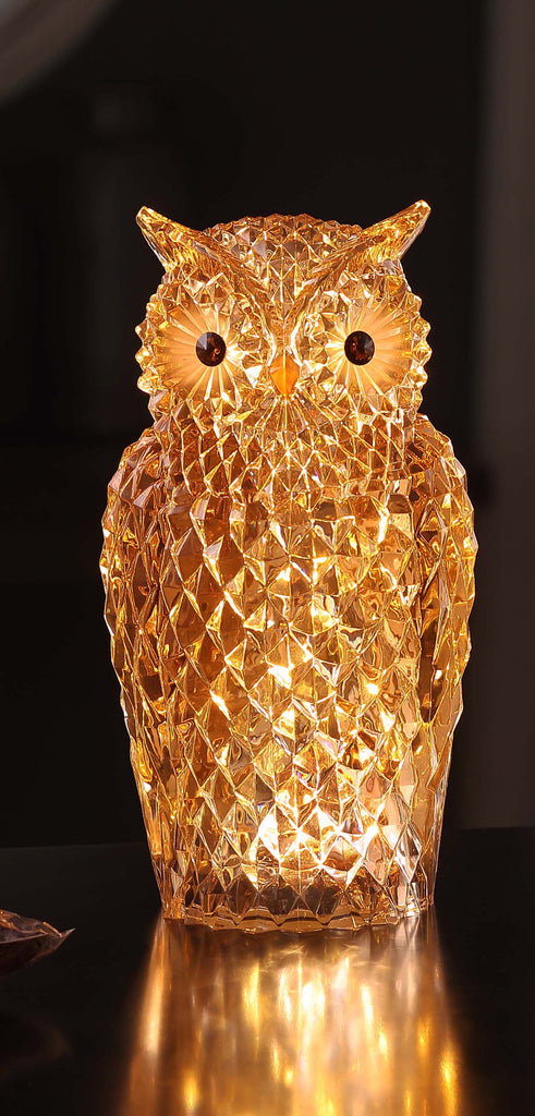 Diamond Cut Amber Owl