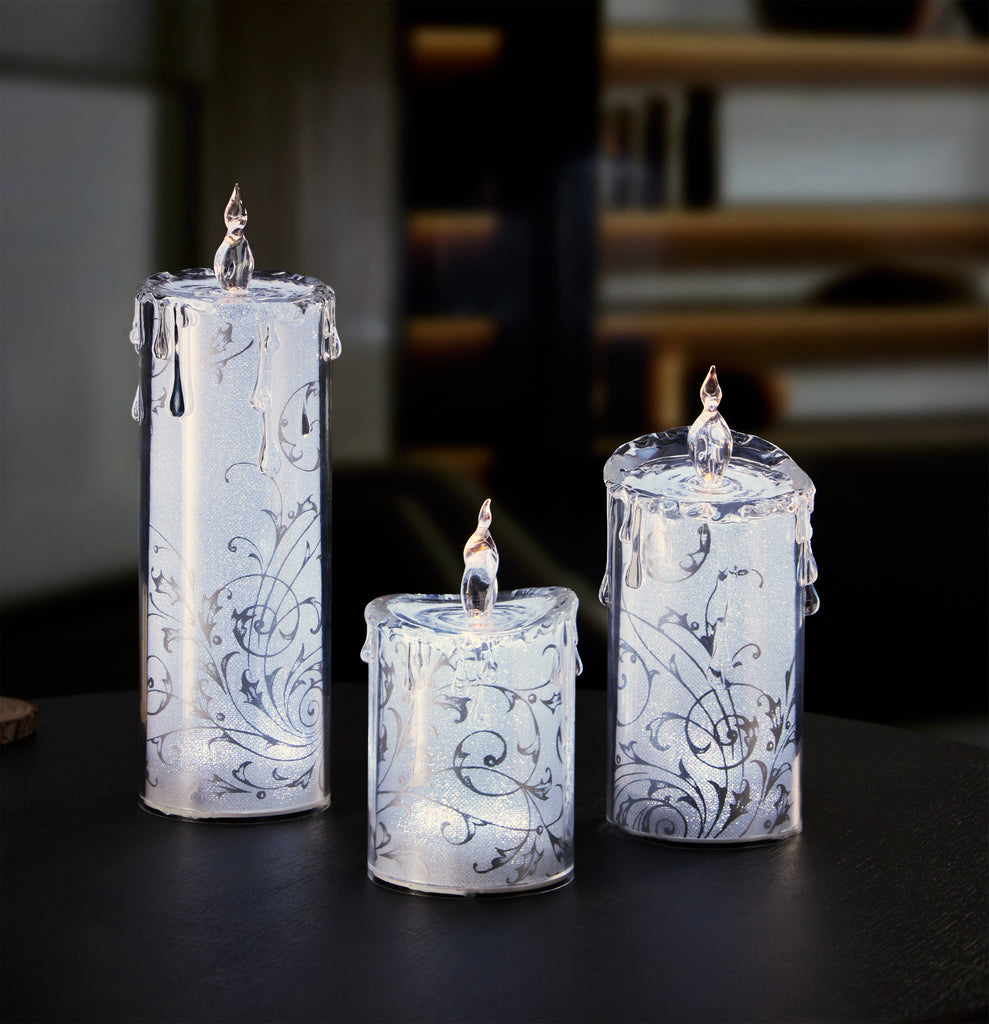 Swirly Leaves Candle Set