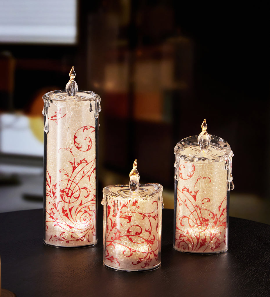 Swirly Leaves Candle Set