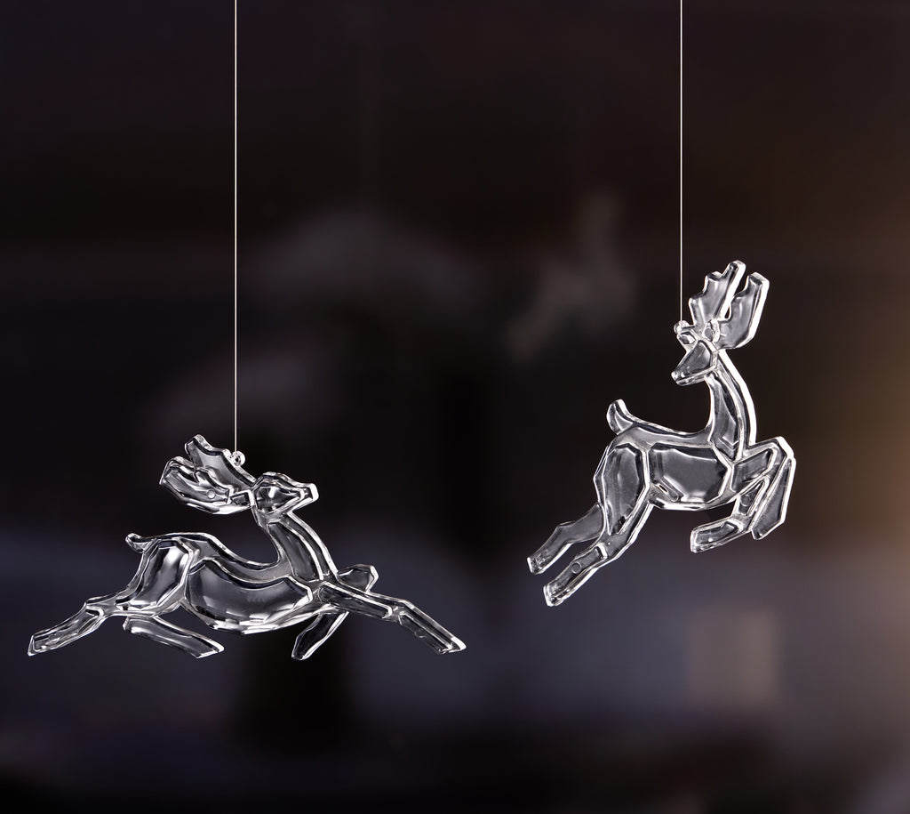 Running Deer Pair Ornament