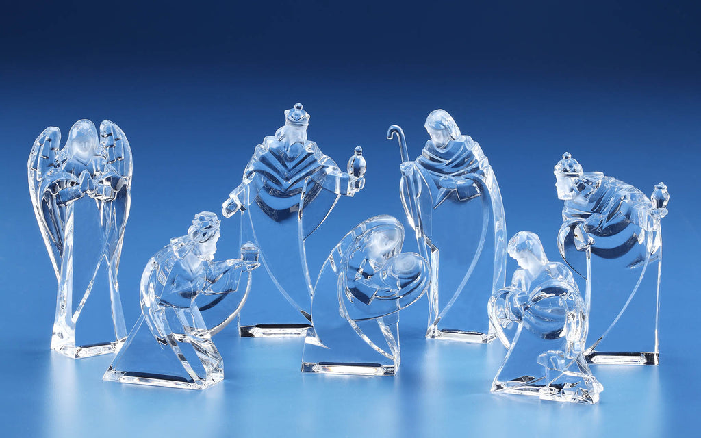 Arced Miniature Nativity Figures
