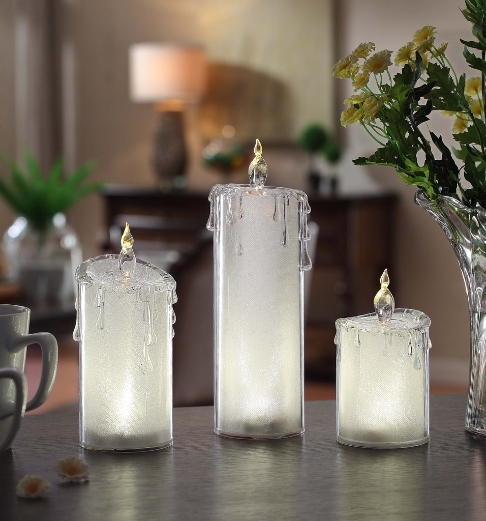 Frosted Candle Set