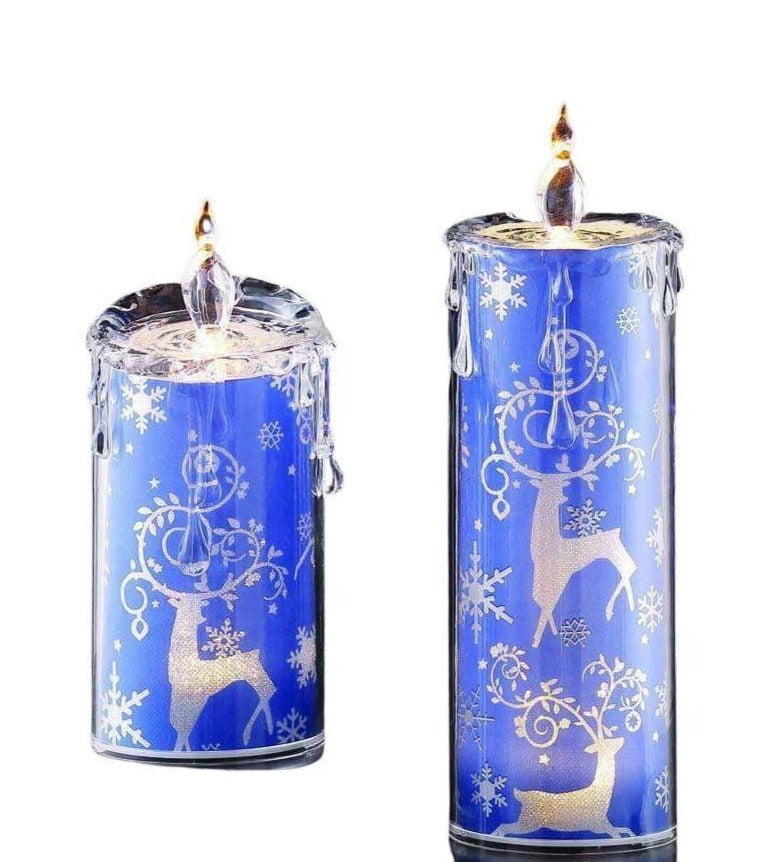 Blue Snowflake Candle set - Icy Craft