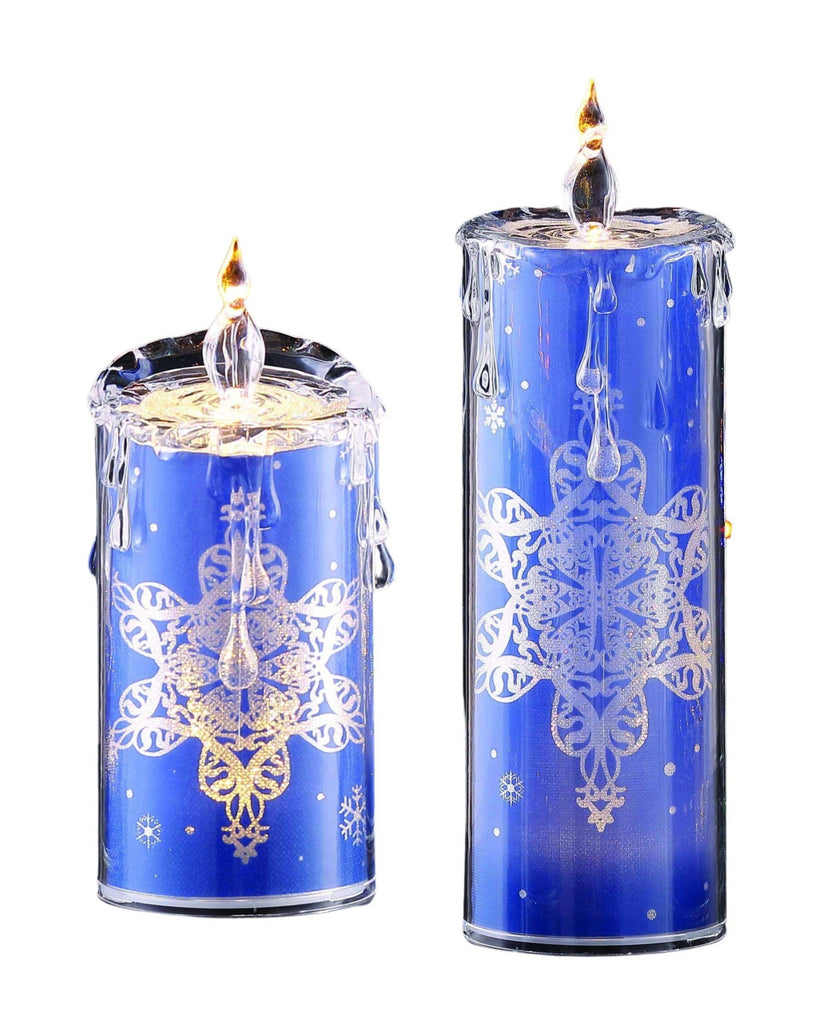 Blue Snowflake Candle set - Icy Craft
