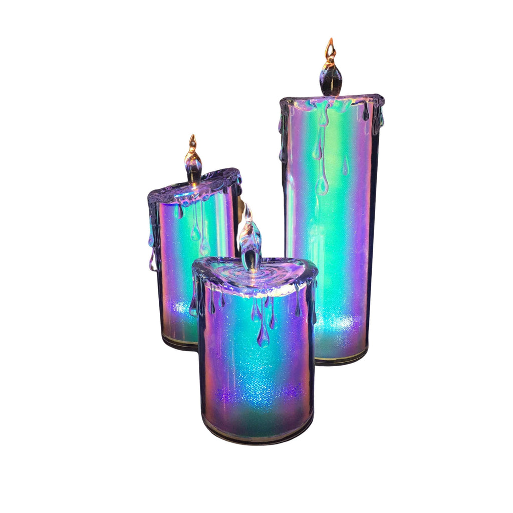 Glitter Multi Color Candle Set - Icy Craft