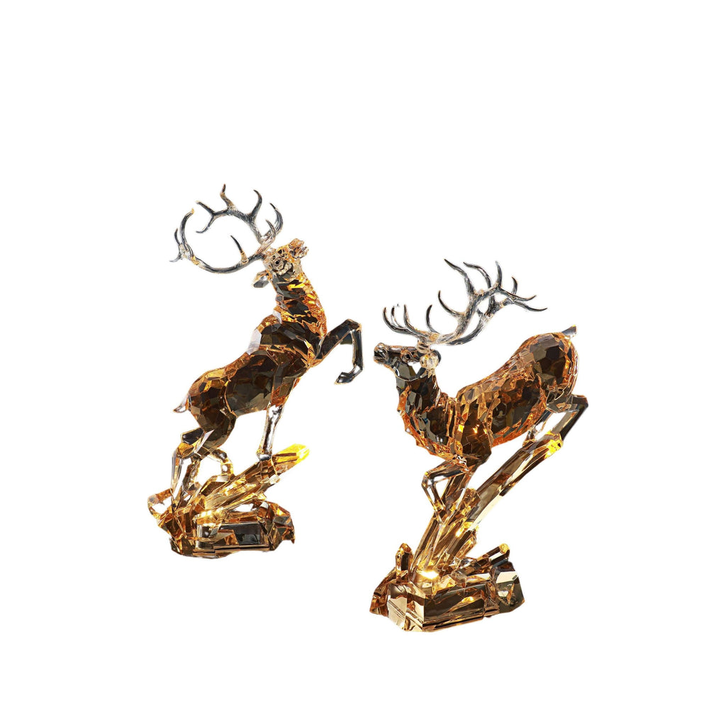 Amber Leaping Deer - Icy Craft