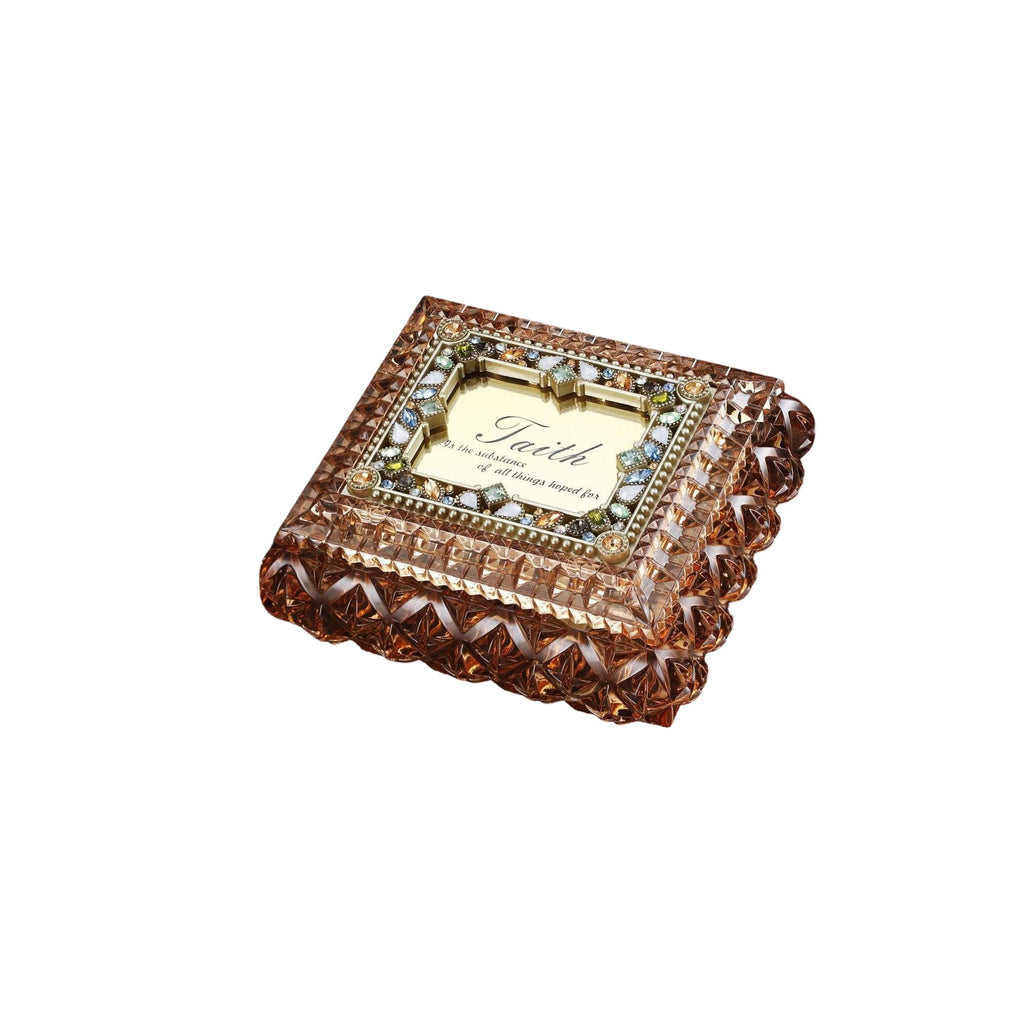Square Amber Jewelry Box - Icy Craft