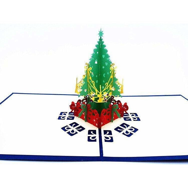 Christmas Tree w/ Garland Pop-Up Card - Icy Craft