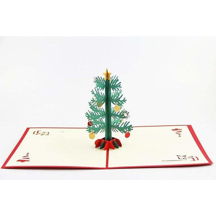 Christmas Tree w/ Ornaments Pop-Up Card - Icy Craft
