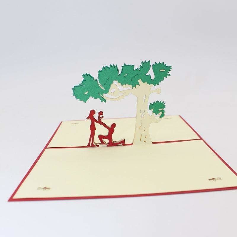 Tree Proposal Pop-Up Card - Icy Craft