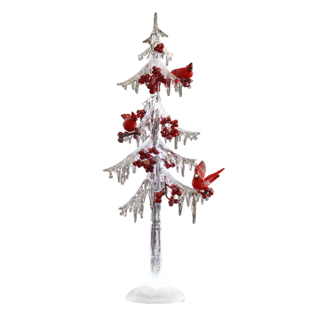Icicle Tree w/ Cardinals 18" - Icy Craft