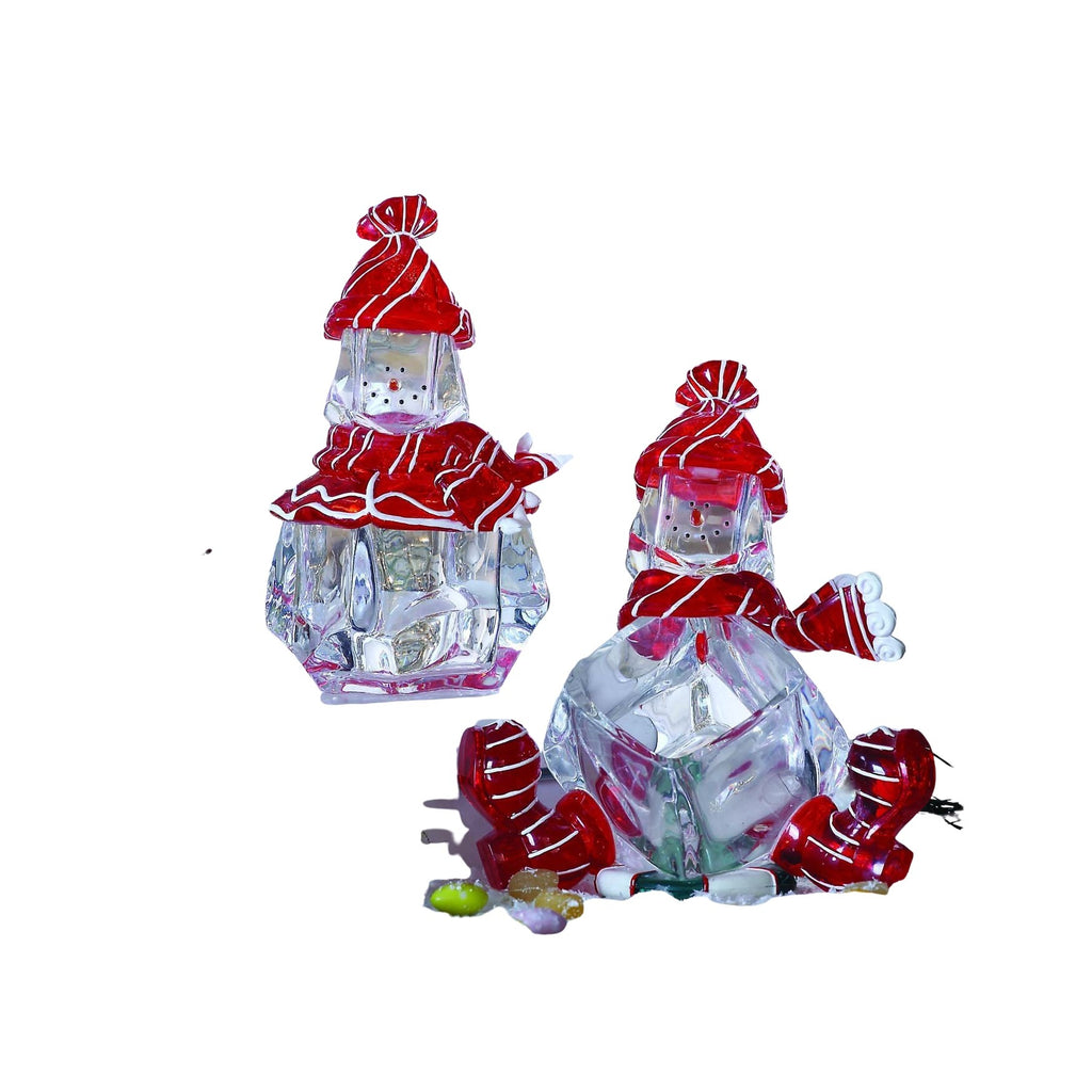 Snow Man Candy Jar